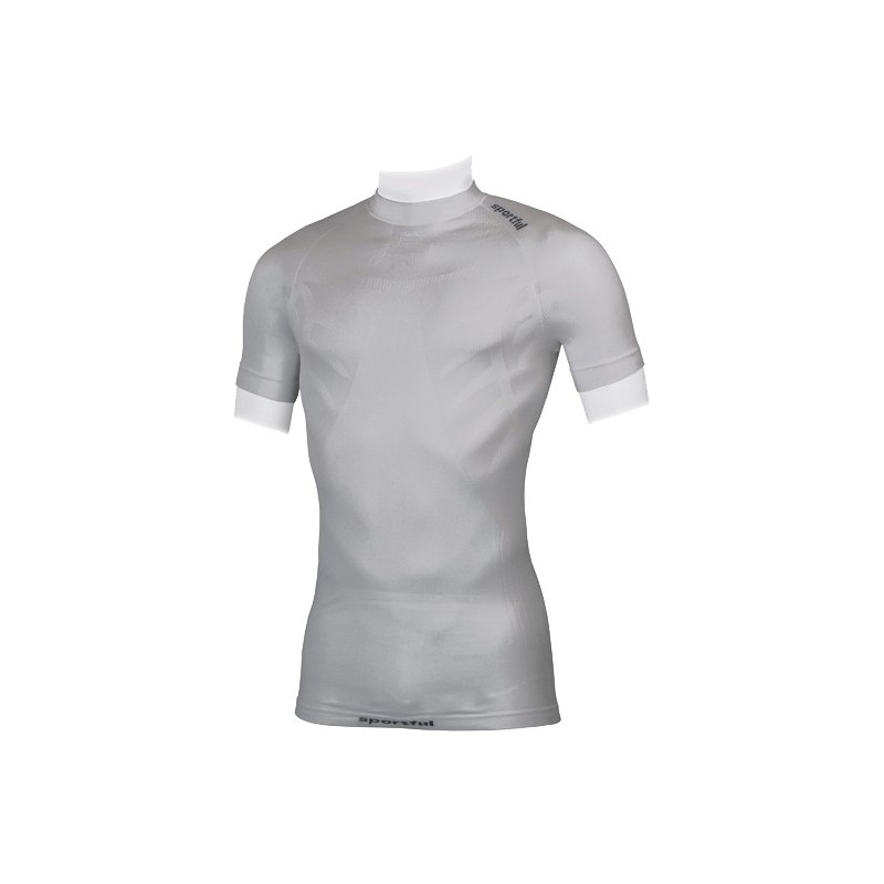 футболка Sportful 2nd Skin Active 100 с низким воротником, белая футболка Sportful 2nd Skin Active 100 с низким воротником, белая